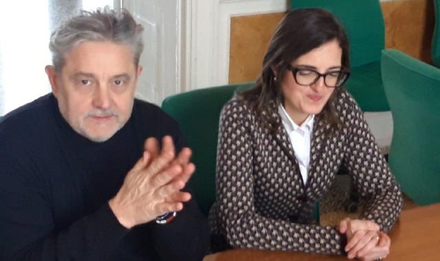 Il presidente Marco Magrini e Valentina Verga