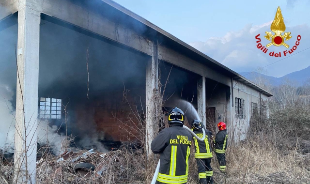 Fiamme a Luino e Mesenzana