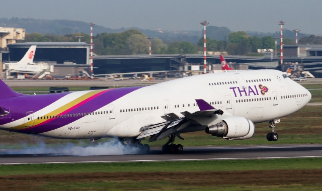 Un aereo di Thai (foto Archivio)
