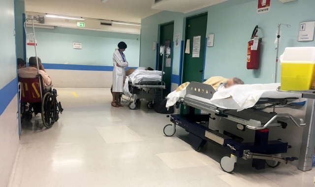 L’interno del pronto soccorso di Busto Arsizio (foto Archivio)