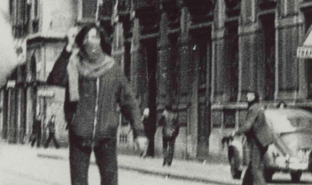 Raffaele Ventura pochi attimi prima dell'omicidio del vice brigadiere Antonino Custra il 14 maggio del 1977 a Milano