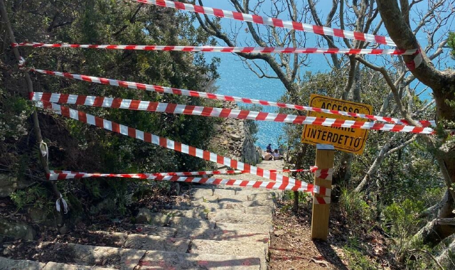Cinque Terre, chiusa la scalinata dei Monesteroli