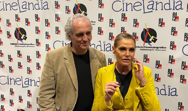 Simona Ventura con Giovanni Terzi a Cinelandia per il Baff  (foto Angelo Puricelli Agenzia Blitz)