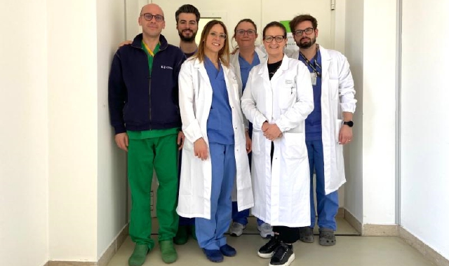 L’équipe parziale del reparto di chirurgia vascolare dell’ospedale di Busto Arsizio