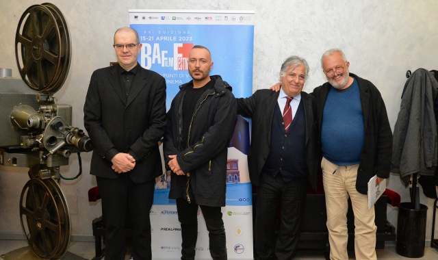 Baff 2023 Film “Chiara” con Don Davide Milani, Massimo Cantini, Alessandro Parrini Munari e Steve Della Casa (foto Blitz)