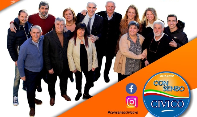 Il gruppo di Con Senso Civico (foto Redazione)
