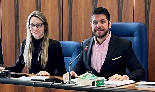 A destra il giudice Stefano Colombo con l’Upp Beatrice Stefani (foto Redazione)