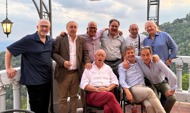 La rimpatriata della commissione comunale al  Sacro Monte