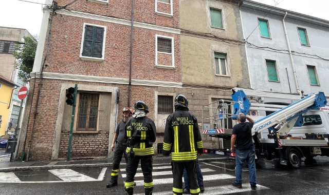 Saronno, scintille e paura