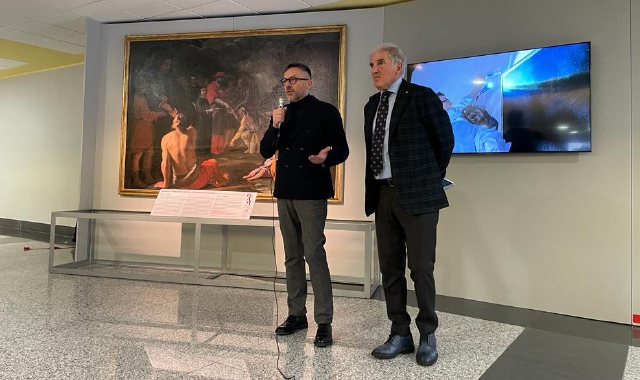 La presentazione dell’opera restaurata, nel dicembre dell’anno scorso 