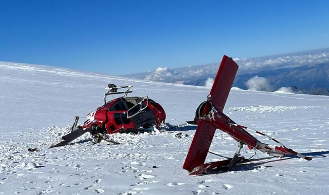 Elicottero precipita sul Monte Rosa