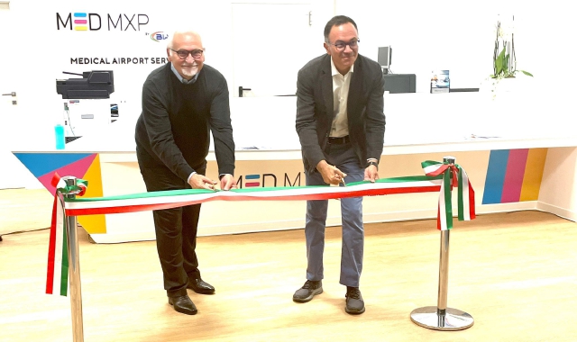 L’inaugurazione del centro medico al Terminal 1