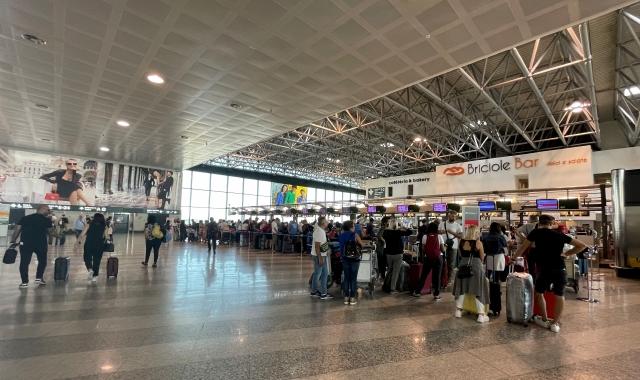 L’area partenze di Malpensa