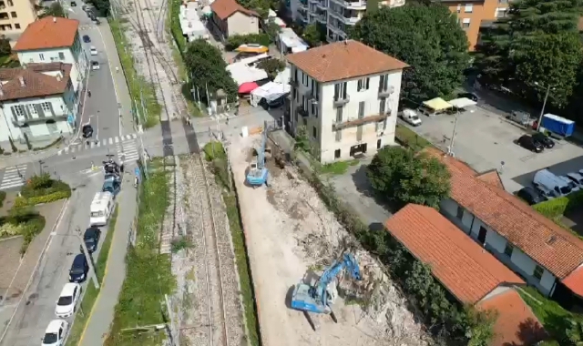 Alptransit, sottopasso a Laveno: accelerazione