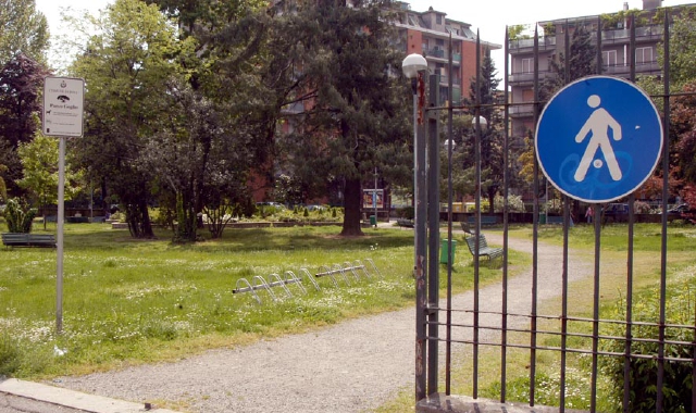 Rho, parco di Via Goglio, luogo dell’accaduto (foto Archivio)
