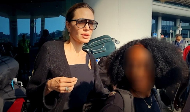 Angelina Jolie a Malpensa