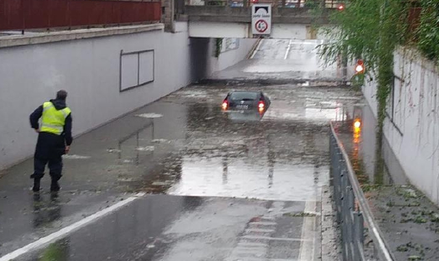 Allagamento oggi a Canegrate (Pubblifoto)