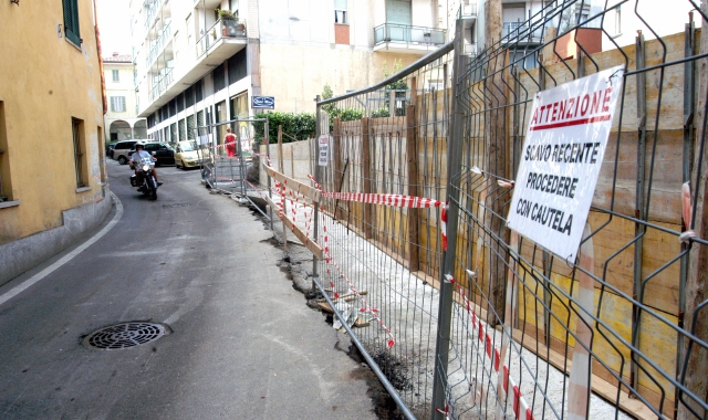 Varese, lavori in via Walder (foto archivio)