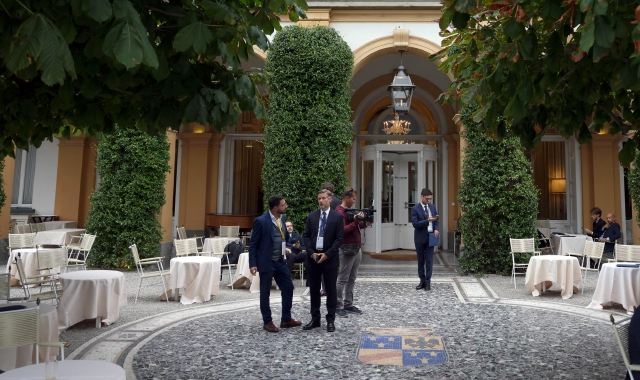 L’Hotel Villa d’estensione di Cernobbio dove è in corso la prima giornata del workshop Ambrosetti