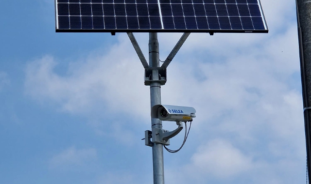 Telecamera installata a Oleggio (foto Redazione)