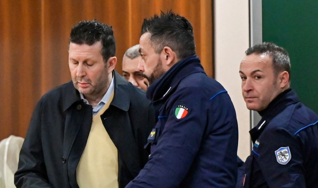 Alessandro Maja in tribunale a Busto Arsizio (foto Archivio)