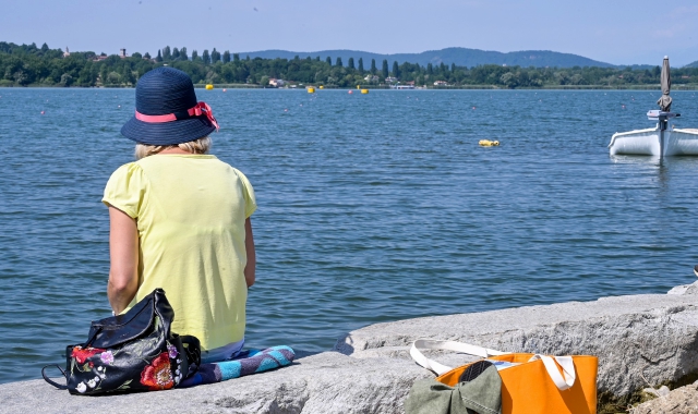 Il lago di Varese e l’assessore regionale Maione
