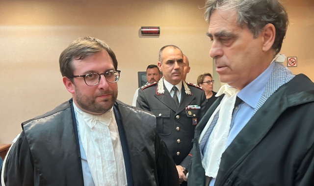 Il pubblico ministero Carlo Alberto Lafiandra (a sinistra) con il procuratore capo di Busto Arsizio Carlo Nocerino