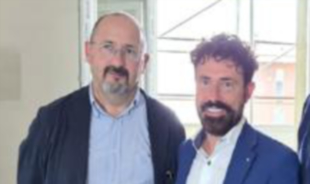 Stefano Cavallin (a sinistra) con l’assessore Paolo Franco (foto Redazione)