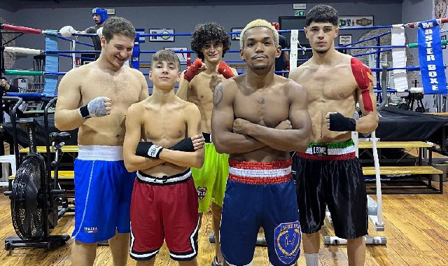 I cinque allievi della Master Boxe impegnati tra Puglia e Sardegna (Antonio Triveri)