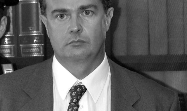 Antonio Guastapane ai tempi in cui si occupò dell’omicidio di Marco Biaggi (foto archivio)