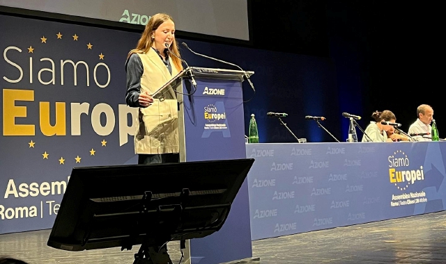 L’assessore Anna Agosti all’Assemblea Nazionale (Foto Redazione)