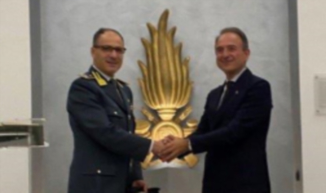Il comandante Crescenzo Sciaraffa e il dirigente Pasquale Di Mirco