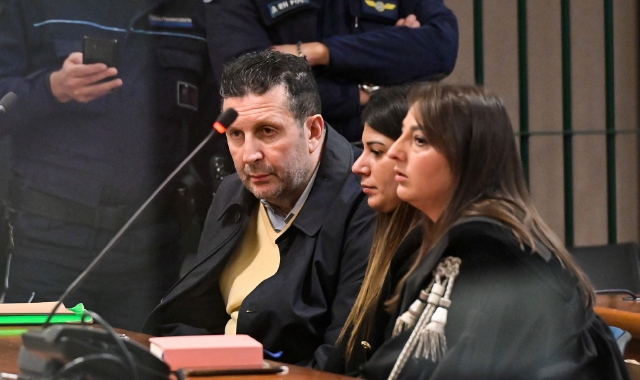 Alessandro Maja durante il processo a Busto Arsizio (foto Blitz)