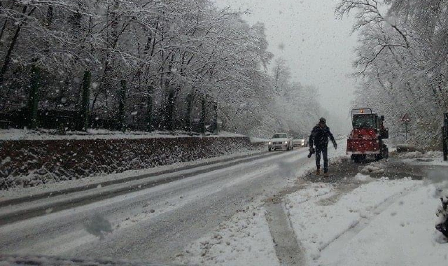 La nevicata di dieci anni fa in Valganna  (foto Blitz)