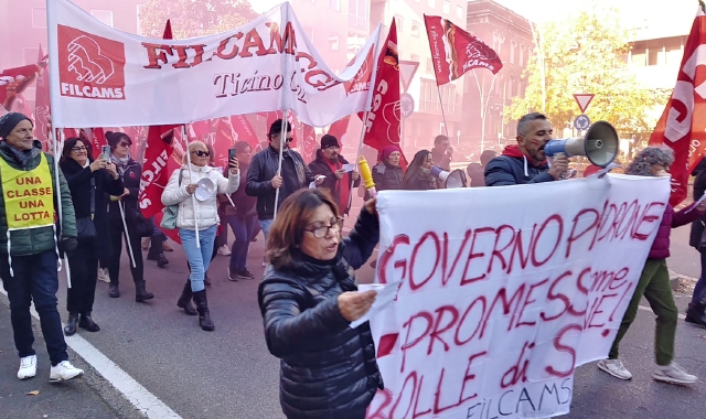 Trecento persone in sciopero a Legnano