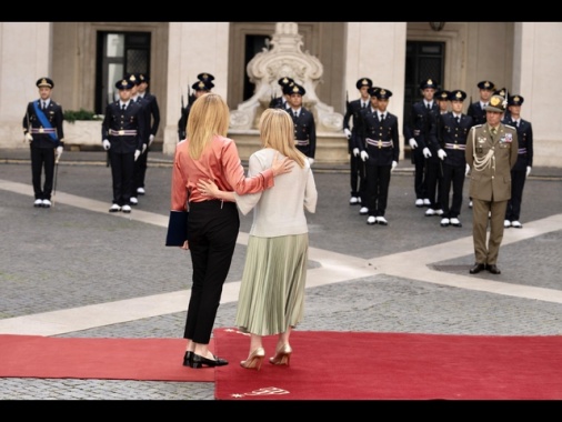 Meloni incontra Metsola mercoledì a Palazzo Chigi