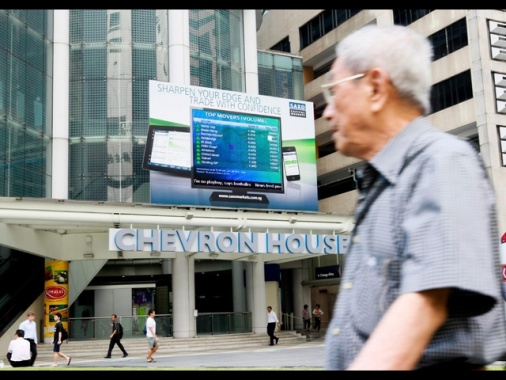 Borsa: le azioni di Singapore in calo all'apertura di lunedi