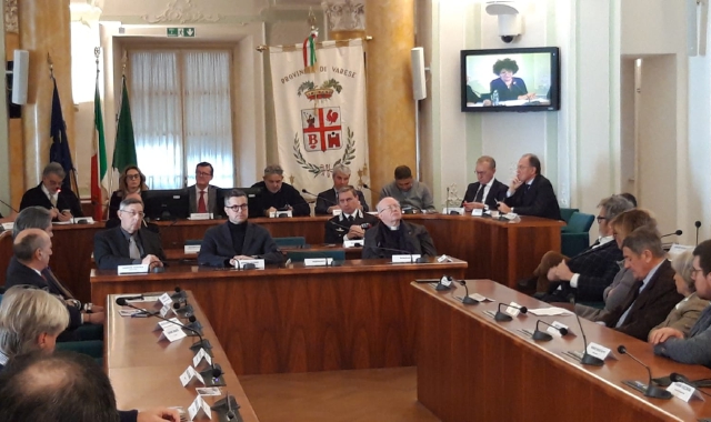 L’inaugurazione a Villa Recalcati