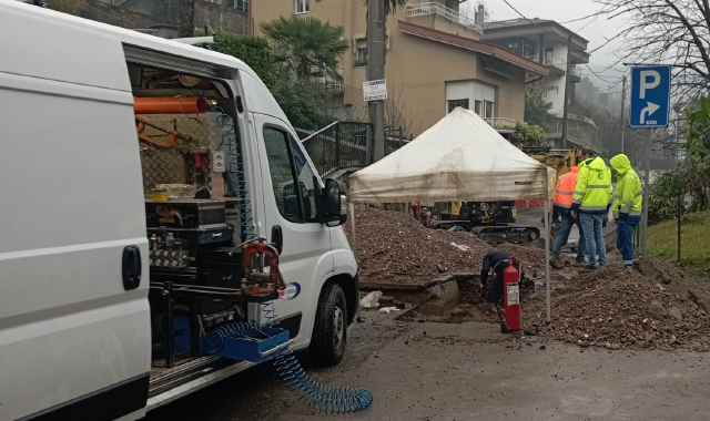 Case senza gas, tecnici al lavoro a Colmegna