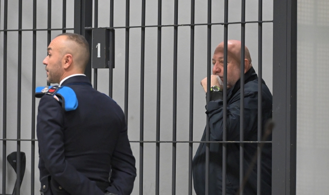 Sergio Domenichini in aula al processo che lo vede accusato di omicidio