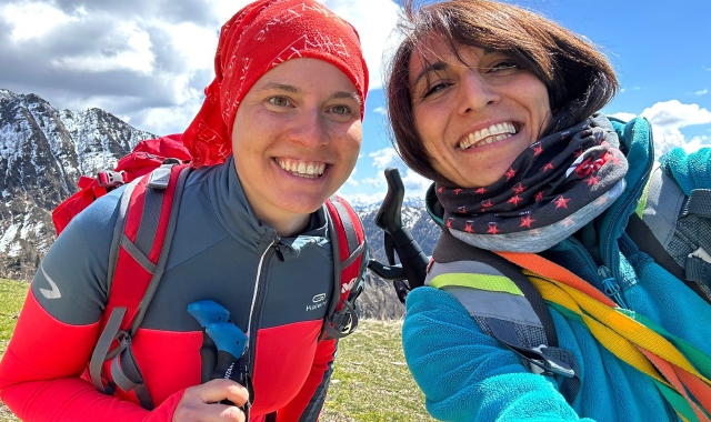 Vanessa Gatti con l’amica Manuela e (sotto) Roberto Biancon, entrambi travolti dalla valanga di domenica in Val Formazza