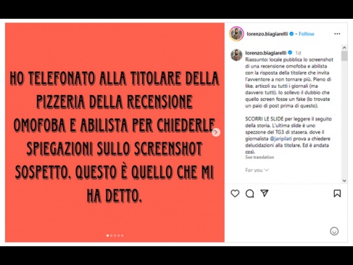 Ristoratrice morta: Biagiarelli e Lucarelli, solo ricerca verità