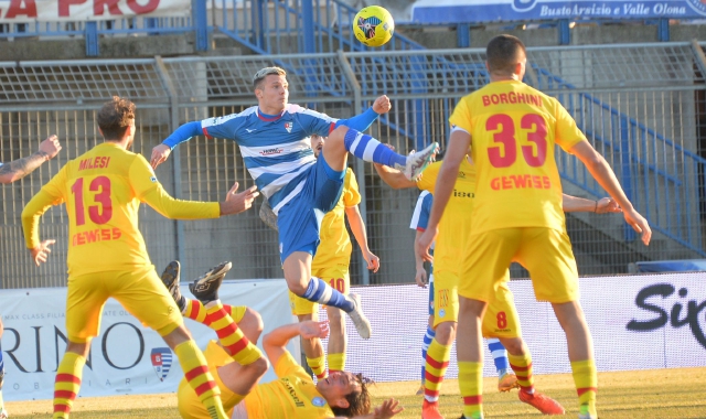 Leonardo Stanzani oggi contro l’Albinoleffe (foto Domenico Ghiotto - Blitz)