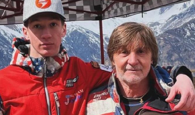 Alessandro Fiorito con il figlio 18enne Rodolfo