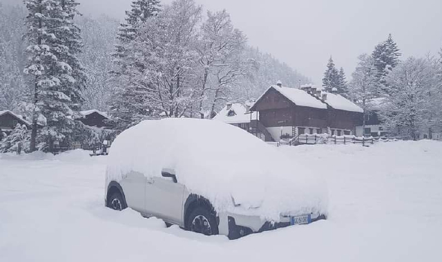 A Macugnaga mezzo metro di neve
