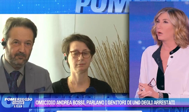 I genitori di Douglas Carolo alla trasmissione Pomeriggio Cinque