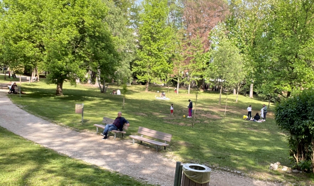 Il parco Bassetti a Gallarate (foto Archivio)