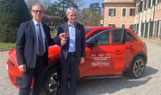 La nuova auto elettrica per gli spostamenti di servizio (Foto Redazione)