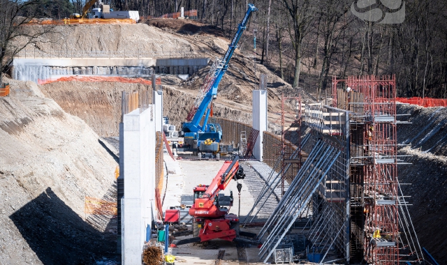 I lavori di costruzione del tunnel