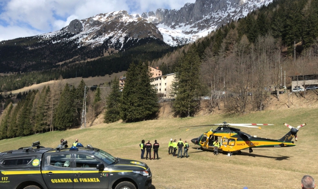 L’intervento sulla Presolana dell’elicottero decollato da Venegono Superiore
